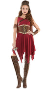 Sexy Starline Hooded Huntress Red Gauze Cincher Dress Costume S6133