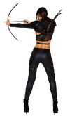 Sexy Forplay Not A Game Black Hunger Games Katniss 8pc Costume 556531