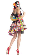 Party King Deluxe Day of the Dead Dress Costume PK156 ~ Also Plus Sizes