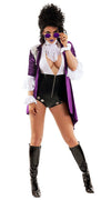 Sexy Starline Darn Hot Nikki Purple Velvet Rock Star Prince Costume S6191
