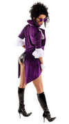 Sexy Starline Darn Hot Nikki Purple Velvet Rock Star Prince Costume S6191
