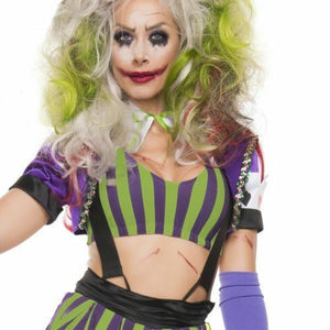 Sexy Starline Mad Gambler Joker Purple & Green Costume S5140