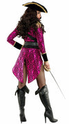 Sexy Starline Swashbuckler Pirate Black Velvet Bodysuit & Jacket Costume S6033