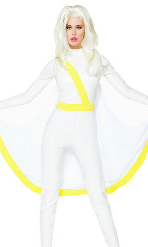 Sexy Forplay Climate Control Storm Comic Book Hero Catsuit Costume 3pc 556525