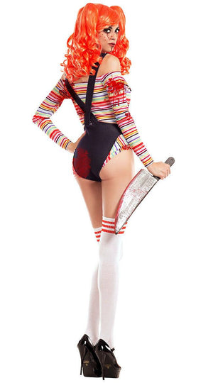 Sexy Party King Killer Doll Chucky Bloody Bodysuit Costume PK762 ~ SALE