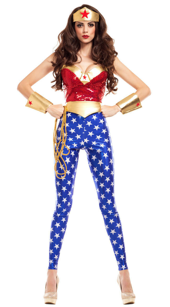 Sexy Party King Wonder Lady Woman Sequin Superhero Costume PK713 ~ SAL Kali Kouture Boutique Sexy Party King Wonder Lady Woman Sequin Superhero Costume PK713 ~ SAL Kali Kouture Boutique