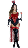 Forplay Royal Treatment Queen of Hearts Bodysuit 2pc Deluxe Costume 557739