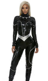 Sexy Forplay Reigning Black Panther Warrior Super Villain Catsuit Costume