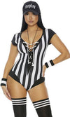 Sexy Forplay Flag On The Play! Referee Bodysuit 5pc Costume 556523