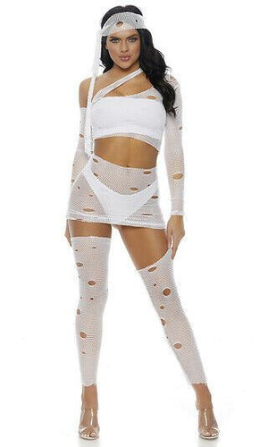Sexy Forplay It's A Wrap White Mummy Costume 559630