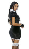 Sexy Forplay Wednesday Addams Family Black Dress Costume 559618