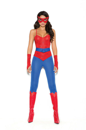 Sexy Spider Superhero Costume 5pc Elegant Moments 9140