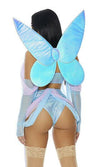 Sexy Forplay Metallic Iridescent Blue Fairy 3pc Costume 550320