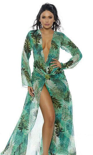 Sexy Forplay Love Don't Cost A Thing Superstar JLO Green Dress Costume 559624