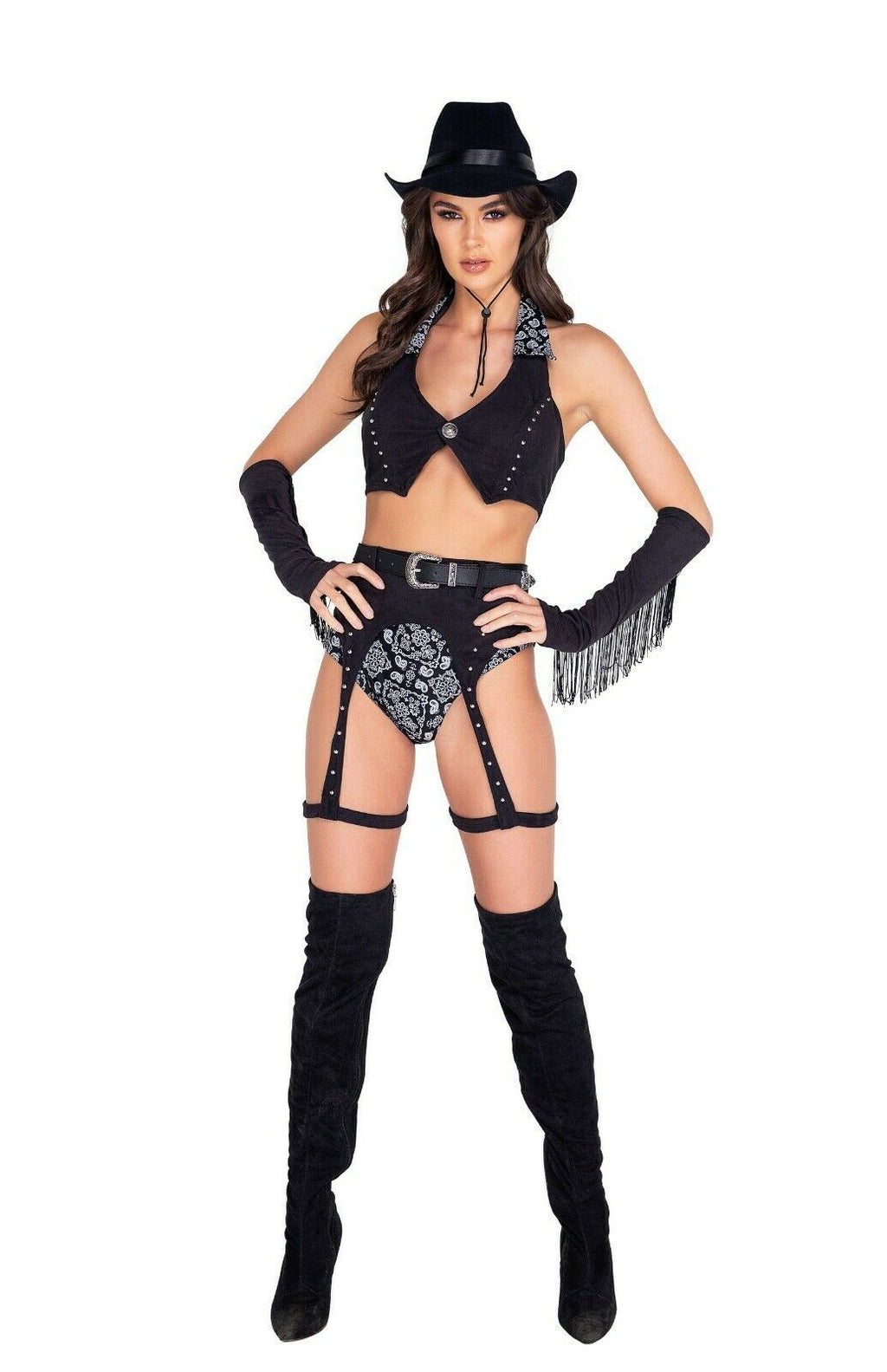 Roma Sexy Cowgirl Wild West Babe 5pc Cowboy Costume 5011