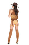 Roma Sexy Cowgirl Wild West Babe 4pc Cowboy Tan Costume 5013