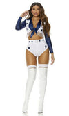 Sexy Forplay Seeing Stars Cowboys Cheerleader Blue & White Costume 551560