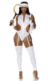 Sexy Forplay Serve Tennis Player White Bodysuit Costume 552917