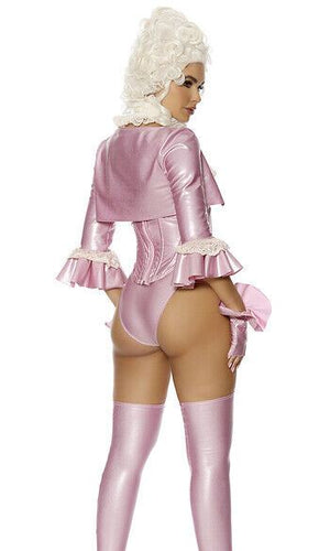 Sexy Forplay Eat Cake Marie Antoinette Pink Bodysuit 6pc Costume 552952