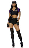 Sexy Forplay Fave Ex Delivery Babe 6pc FedEx Black Costume 552992