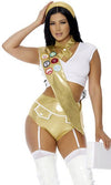 Sexy Forplay Troop Leader Girl Scout Gold Bodysuit Costume 552964