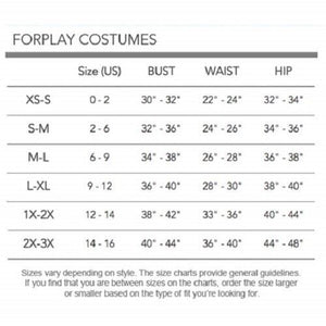 Sexy Forplay Knockout MMA Ring Card Girl 5pc Costume 553168