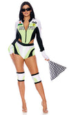 Sexy Forplay Green Light Go Motocross Racer 5pc Driver Costume 553123