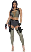 Sexy Forplay Time To Raid 6pc Laura Croft Costume 553182